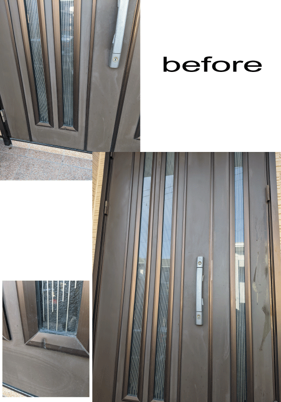 アルミ玄関ドアの塗装